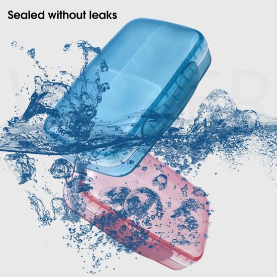 8 Grids Pill Box Classified Large Capacity Dust-proof Independent Division Pill Case for Travel