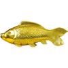 Brass Goldfish Figurine Large Wealth Symbol Ornament for Home Office Desk Shelf Decor
