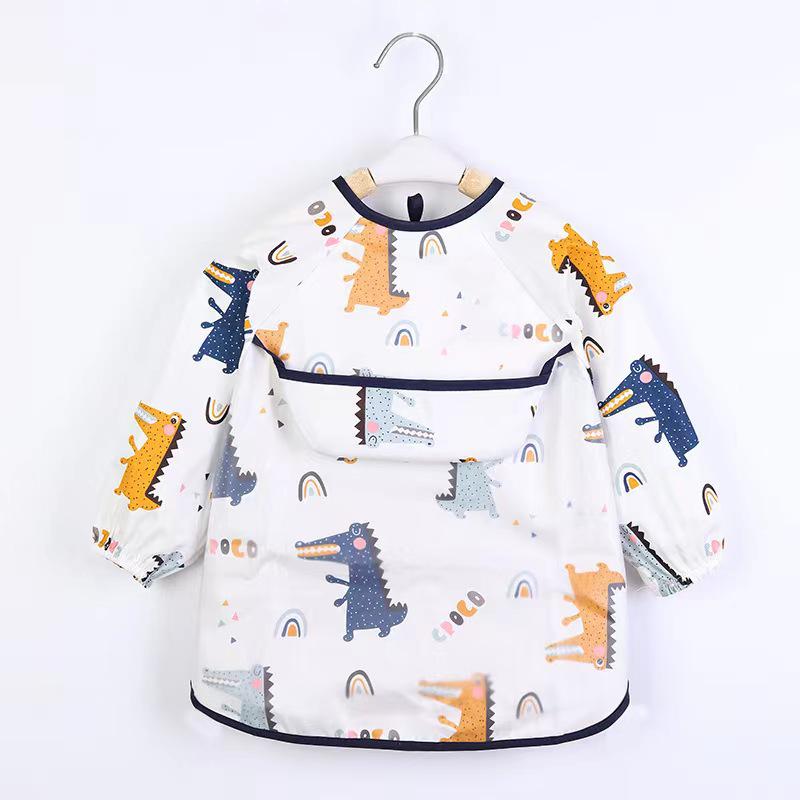 Summer Baby Bibs & Aprons - Thin Cotton, Waterproof, Stain-proof, Back-wear Coveralls