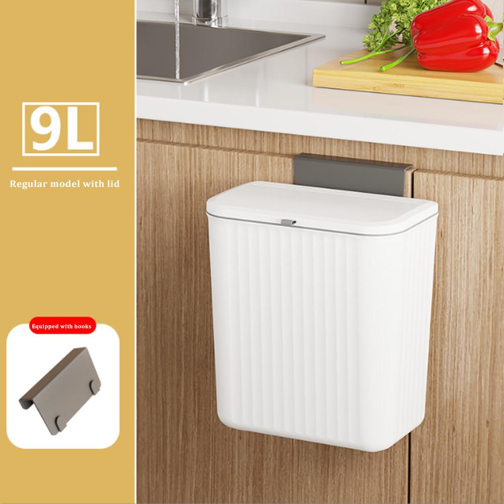 

7-9л настенное мусорное ведро бытовое мусорное ведро подвесное мусорное ведро для ванной с крышкой мусорное ведро для пищевых отходов кухонные принадлежности