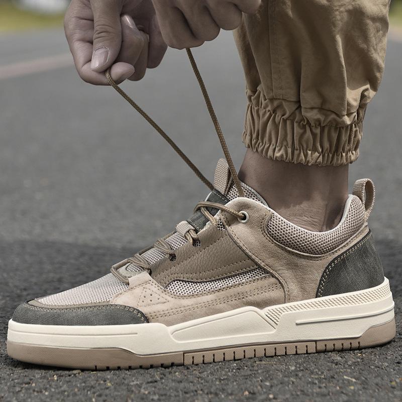 Men's shoes breathable thin soft-soled running sneakers mesh shoes men's trendy mesh shoes casual board shoes men's