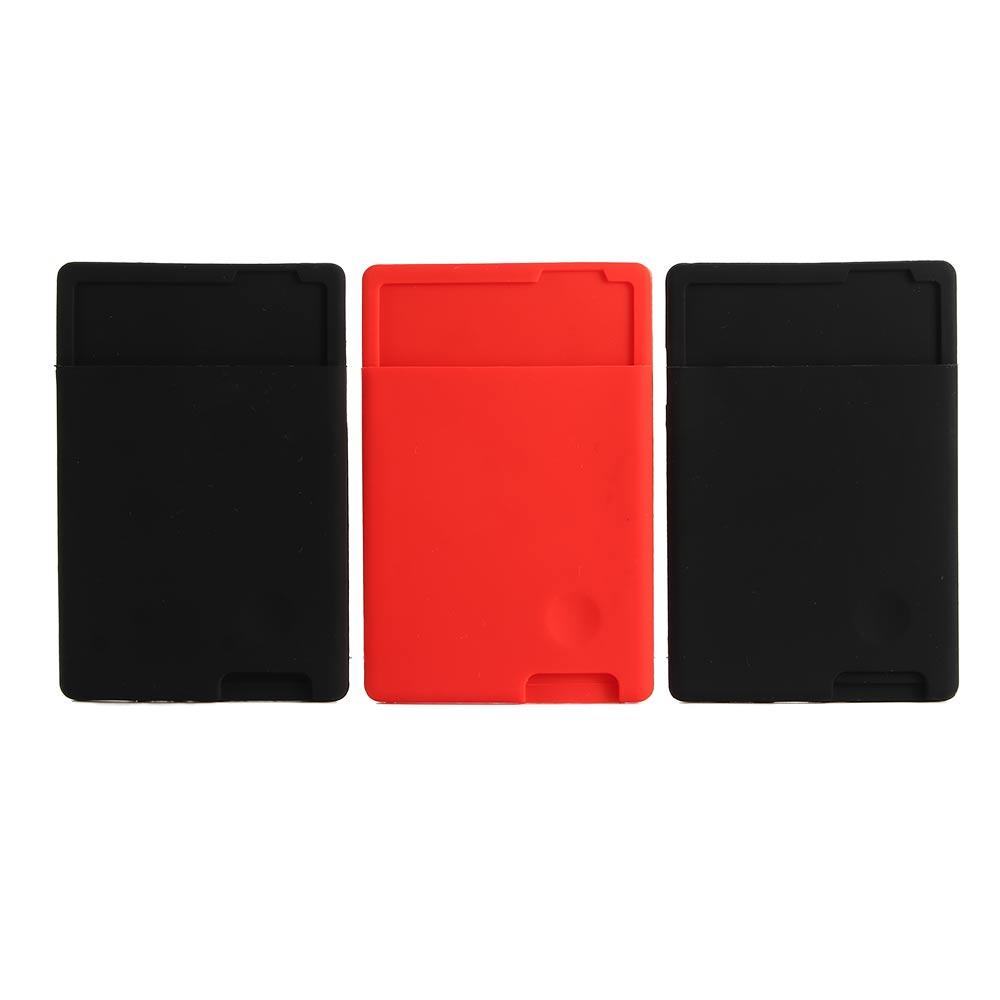 ID Credit Silicone Phone Back Pocket Phone Card Holder Phone Stickers Cellphone Pocket Sticker