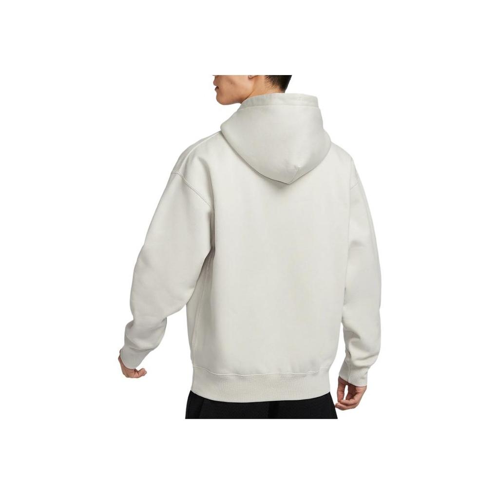 Nike Solid Color Logo Loose Fit Long Sleeve Hoodie Men hoodies Light-Bone DX1356-072