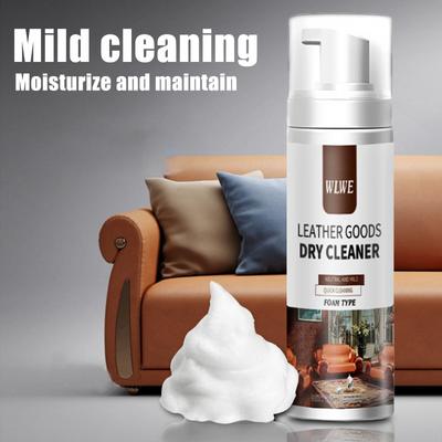Leerreiniger, Onderhoudsmiddel voor leren tassen, Vlekkenverwijderaar, Droogwasmiddel 200ml
