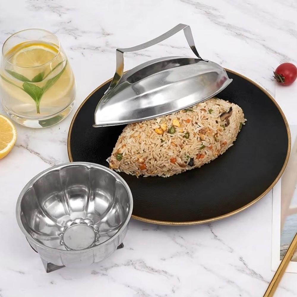 Creative Stainless Steel Fried Rice Press Mold Papaya Shape Non-Stick Rice Ball Mold Flower Shape Sushi Mold Easy Clean