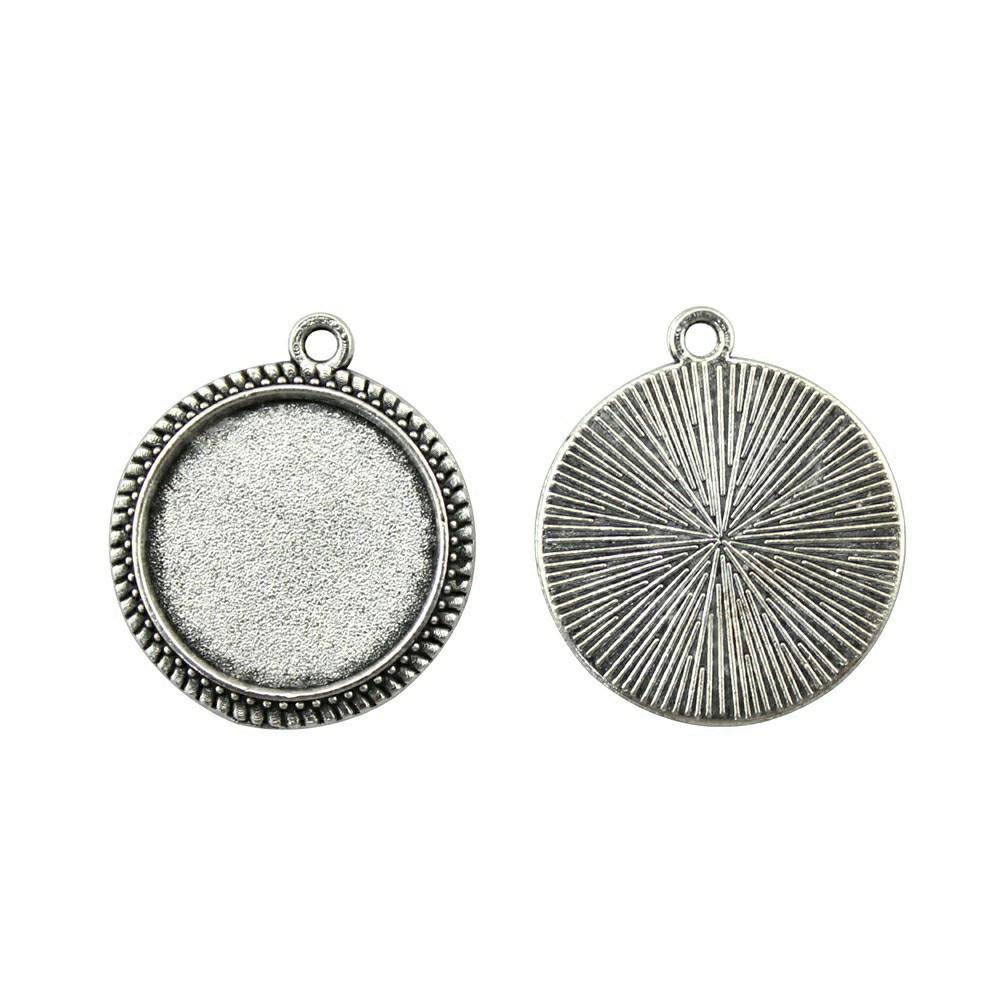Accessories Parts Fit Round 16Mm Glass Cabochon Base Setting Tray Minimalist Jewelry Components QA017