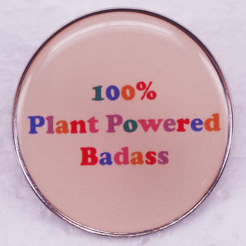 

100% Plant-Powered Egg Brooch Badge