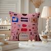 Cushion Cover Anti-dustmite Pillowcase Invisible Zipper Silky Short Plush Sofa Cushion Cover Carol Classic Movie