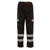 Yoko Mens Hi-Vis Cargo Trousers With Knee Pad Pockets