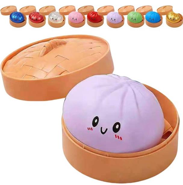 Dumpling Squishes Stress Balls Fidget Toys Slow Rebound Anxiety Stress Relief Decompression Toys Squishy Bun Sensory Toys Kids
