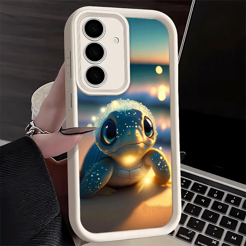 Cartoon Ocean Sea Turtle Soft Phone Case for Samsung Galaxy S26 Ultra S25 Edge S24 S23 S22 Plus S21 S20 FE 5G Shell Silicone Fun