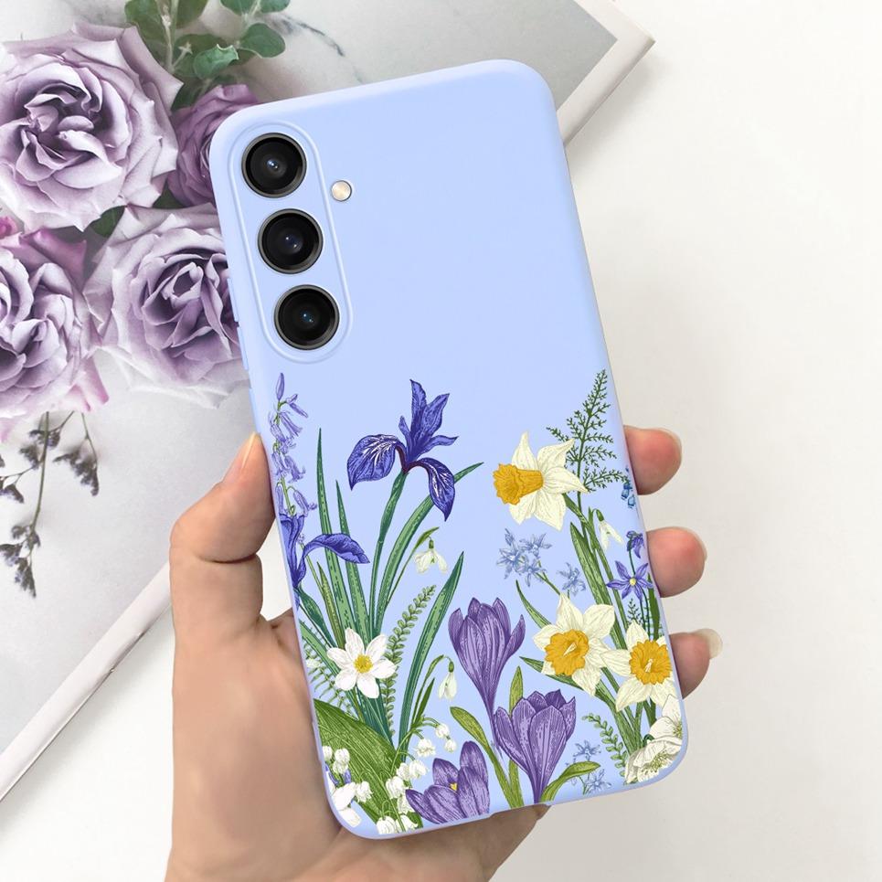 For Funda Samsung Galaxy A35 5G Case Women Fashion Girly Flower Butterfly Bumper For Samsung A35 SM-A356B Coque Silicone Soft