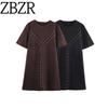 Za Autumn New Women Clothes 2025 Western Style Fashion Suede Effect Rivet Dress 1058632 716
