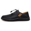 Men's spring and autumn new low-top Doudou shoes fashion British loafers large size hand-stitched casual leather shoes
