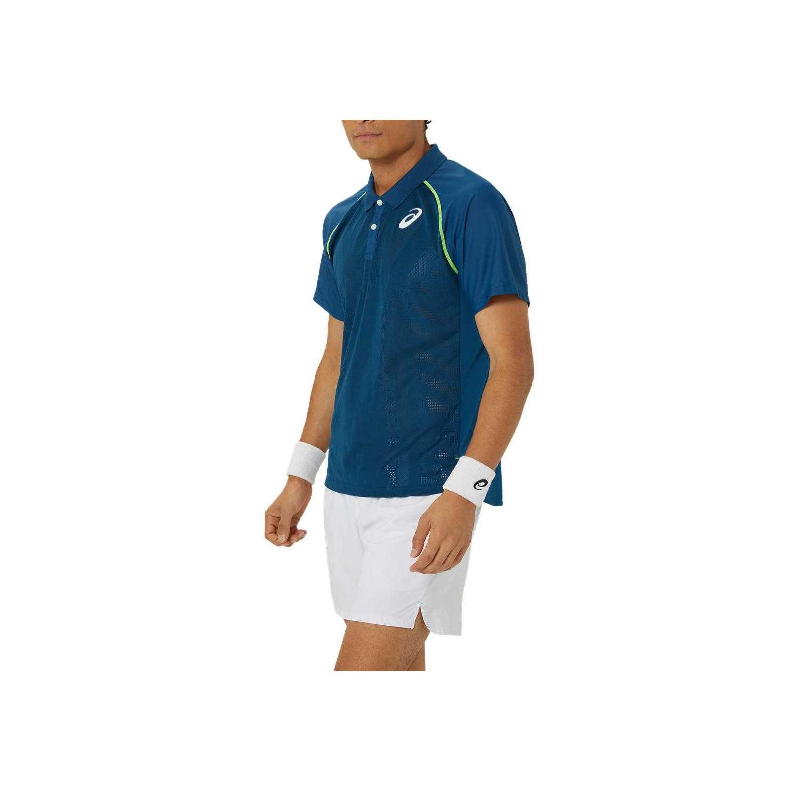 Asics Match Actibreeze Minimalist Comfortable Fashion Pullover Small Logo Short Sleeve Quick-Dry Polo Shirt Men Polo Shirt Dark-Blue 2041A299-412 S