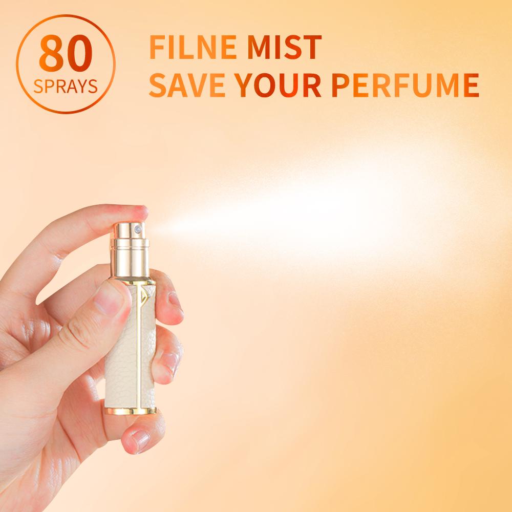 5ml PU leather mini perfume Atomizer Bottle Sprayer Suitable for Boarding Tight Sealing Travel Customized Refillable Bottles