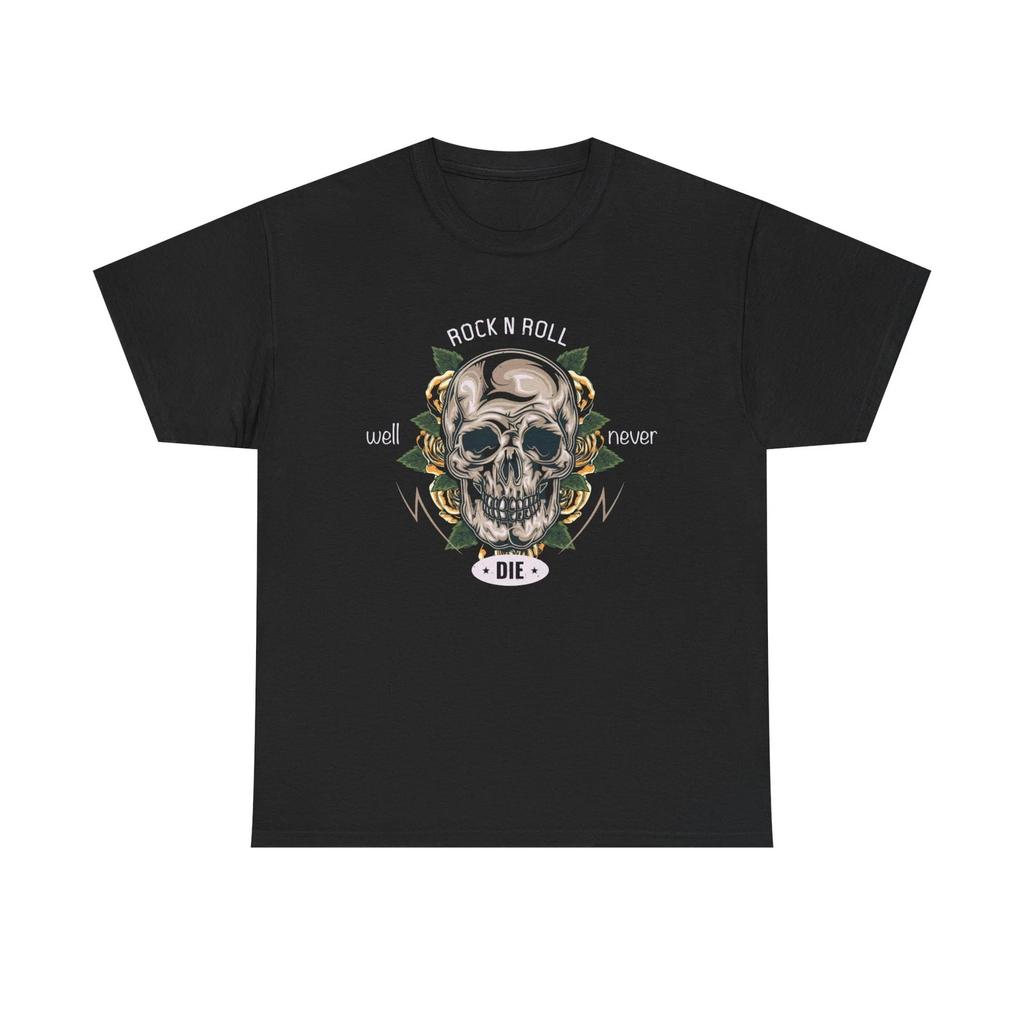 Rock And Roll Well Never Die Graphic T Shirt Unisex Heavy Cotton Tee