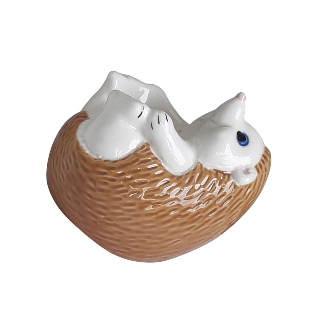 Keramický kalíšek na vejce ve tvaru ježka pro zábavný rodinný moment při snídani Multifunkční sukulentní květináč Bonsai květináč Dekory