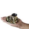 Rolimoli Steel bhog thali Set of 4 pcs for laddu gogal bhog thali with Glass Bowl and Spoon Stainless Steel