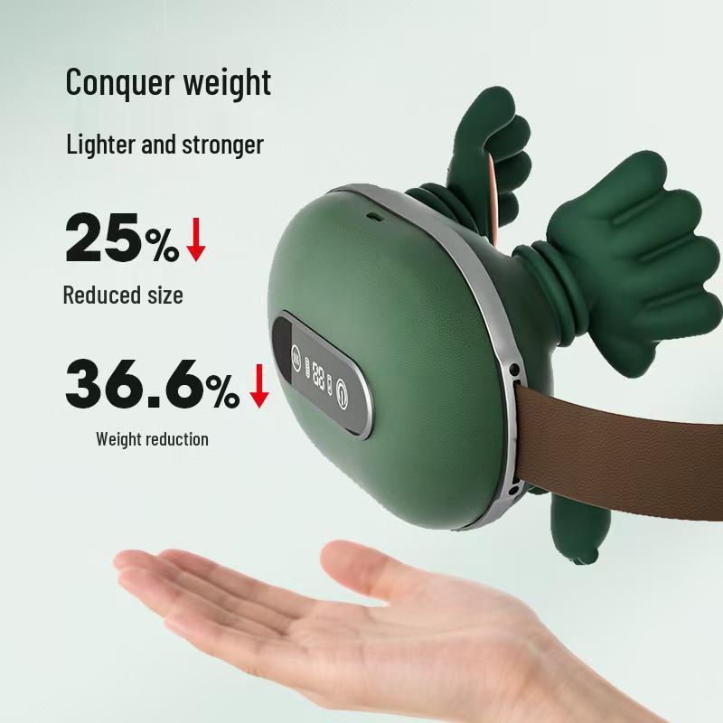 

4D Массажер для шеи и трапециевидных мышц: Мастерский уровень снятия напряжения в плечах и шее Smart Display Upgrade + USB зелёный