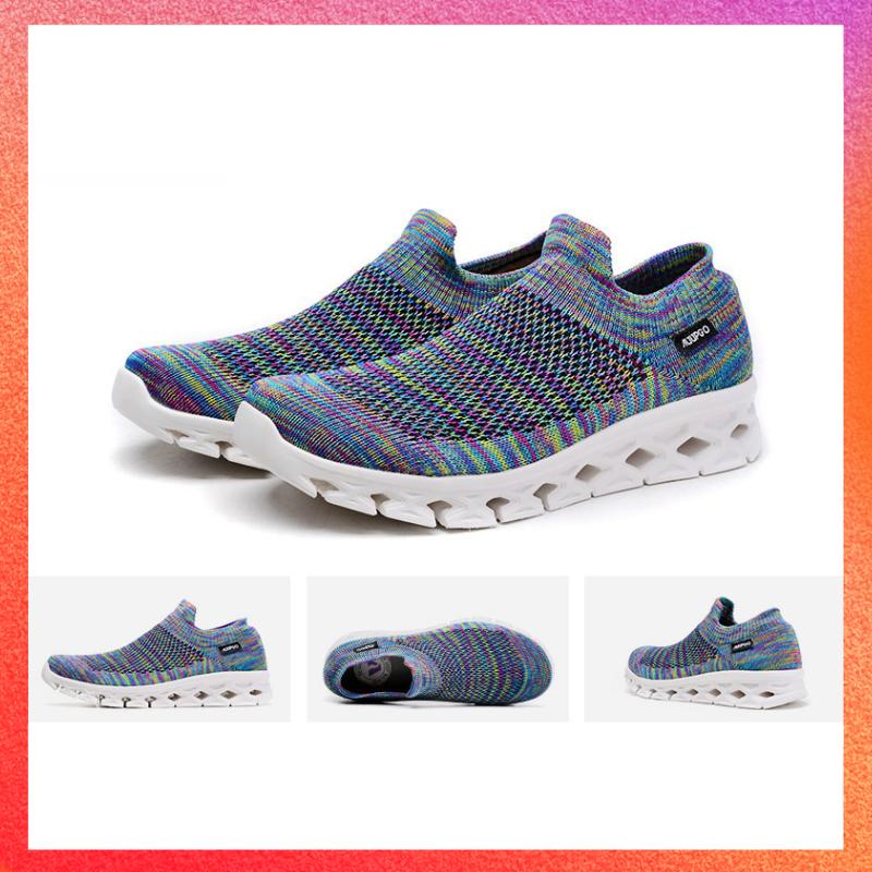 Big Size 46 45 Unisex Breathable Socks Casual Shoes Outdoor Sports Socks Running Sneakers Non-Slip No Lace Walking Shoe