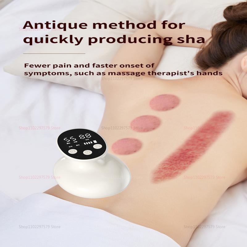 Elektrische Guasha Schaben Massage Schröpfen Körper Muskelmasseur Heiße Kompresse Rücken Nacken Arm Massagegerät Anti-Cellulite Fettverbrenner