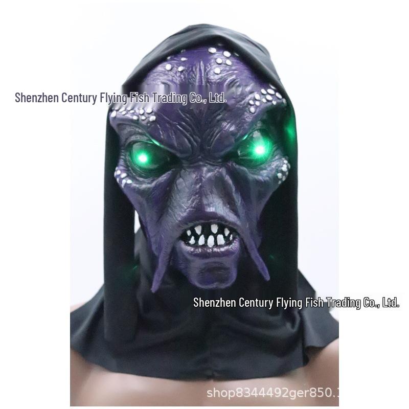 Frightening Faceless Alien Latex Mask for Halloween Masquerade
