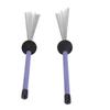 2PCS Drum Brushes High Carbon Steel Wire Brush Retractable Drumstick Brush Set for Percussion