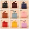 PU Leather Dog Poop Bag Dispenser Hangable Portable Dog Waste Bag Cover Solid Color Puppy Garbage Bags Holder