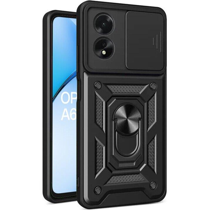 Armored Case for Oppo A60, CamShield Slide, Black