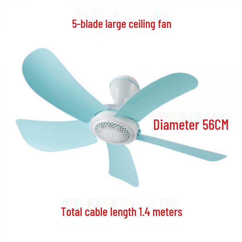 Compact Silent Ceiling Fan for Dorms and Bedrooms