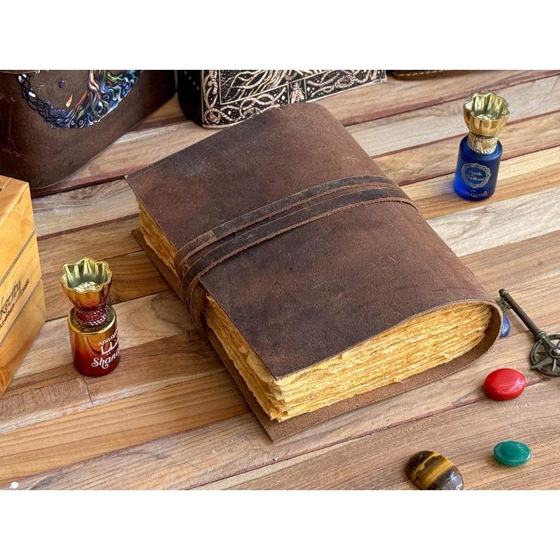 Ledertagebuch Lebensbaum - Notizbücher aus echtem Leder für Frauen - Schönes Tagebuch für Skizzenbuch Reisebuch Blanko-Zauberbuch