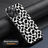 Cow print cteative painting art pattern Phone Case For iPhone 16 15 14 13 12 11 Plus Pro Max Limited Black hard case Sheepskin