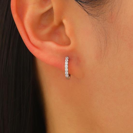 3 Paires de Boucles d'Oreilles Créoles Rondes Boucles d'Oreilles Mode Classiques avec Fermoir à Ressort Bijoux Polyvalents Empilables pour Femmes