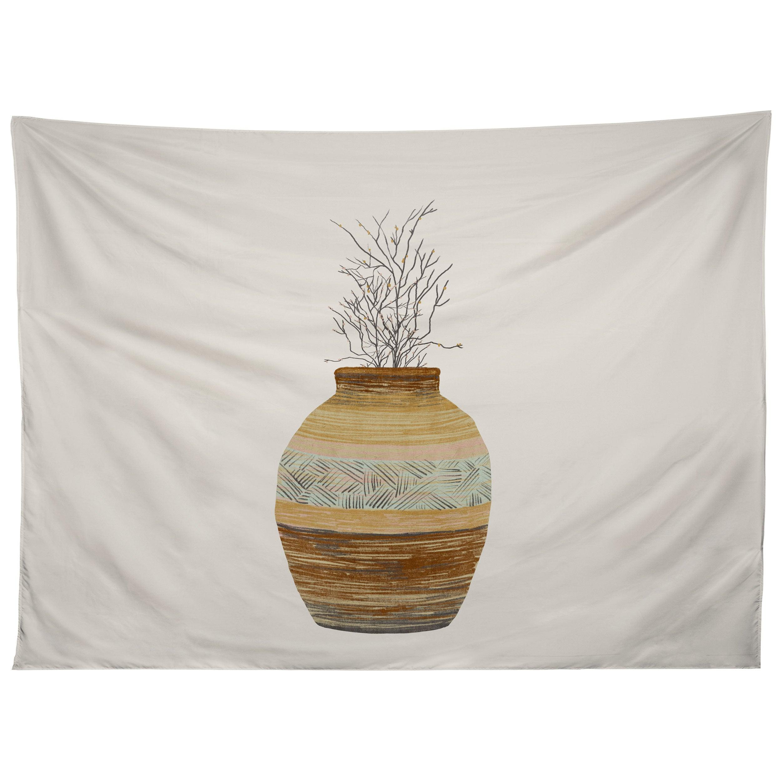 EARTHENWARE INSPIRATION VASE tapestry 75x100