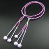 Myorenka Prayer Beads for Soka PC Pearl Prayer Beads for Men and 9 Medium Acrylic and Crystal SGI Prayer Beads Temari Gakkai, Women, inches, Size,
