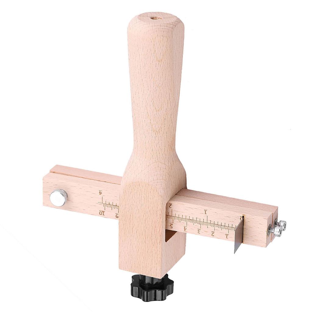 Wood Cutting Tool for Wood Lther   Lther Strip with 3 Blades for Craft Tools 0-10cm Width Clr Scale