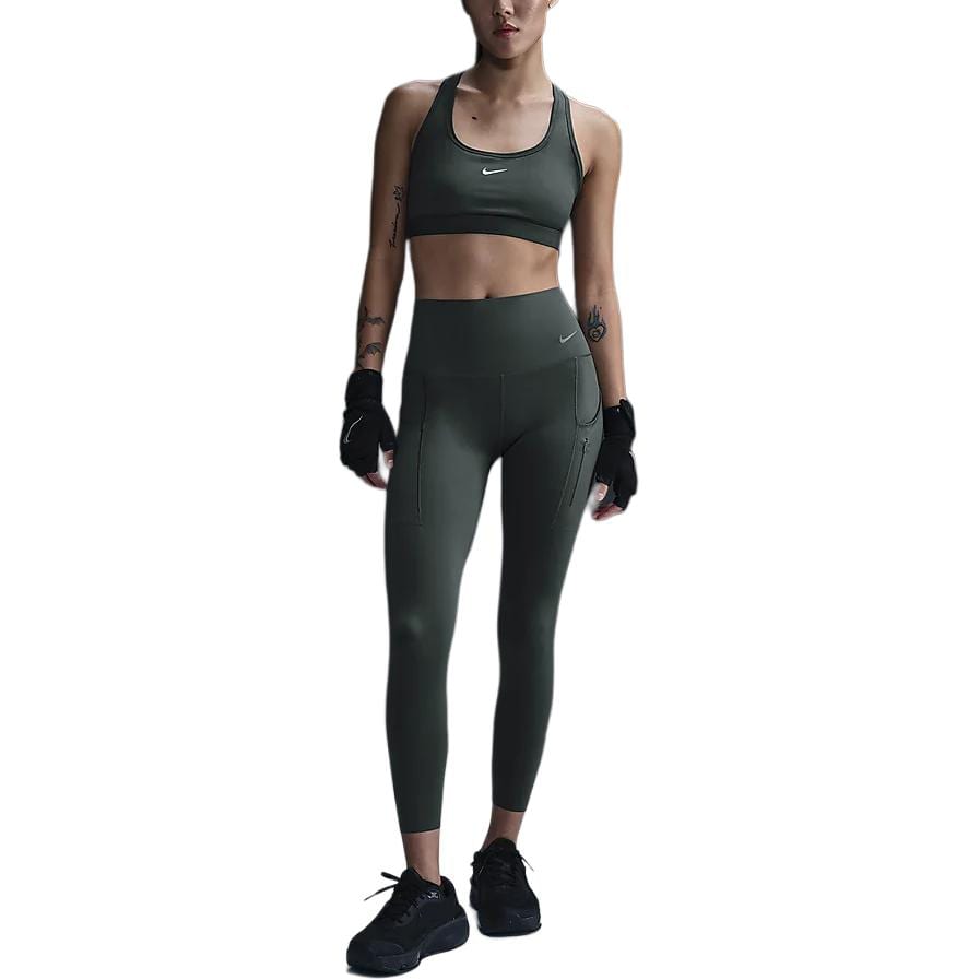 Nike Go Sporthose Damen Vintage Grün/Schwarz DQ5640-338