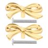 2 Pcs Brass Butterfly Bow Pull Dresser Knob Cabinet Door Handle Drawer Knob Wardrobe Handle Furniture Knob Kitchen Knob For