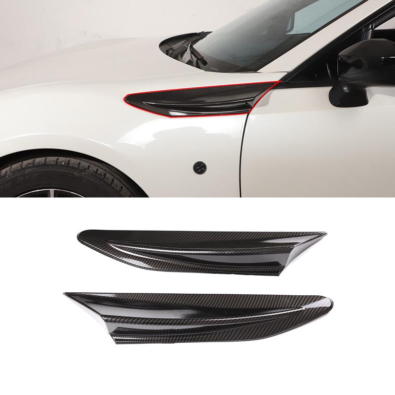 For Subaru BRZ Toyota 86 GT86 2012- Car Side Air Outlet Fender Fin Vent Trim Cover Carbon Fiber Body Kit Sticker Accessories