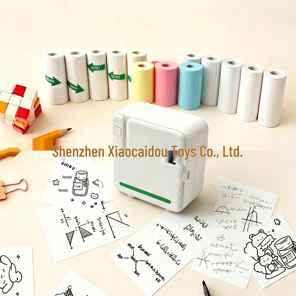 Compact Bluetooth Thermal Label Printer for Sticky Notes and Adhesive Stickers