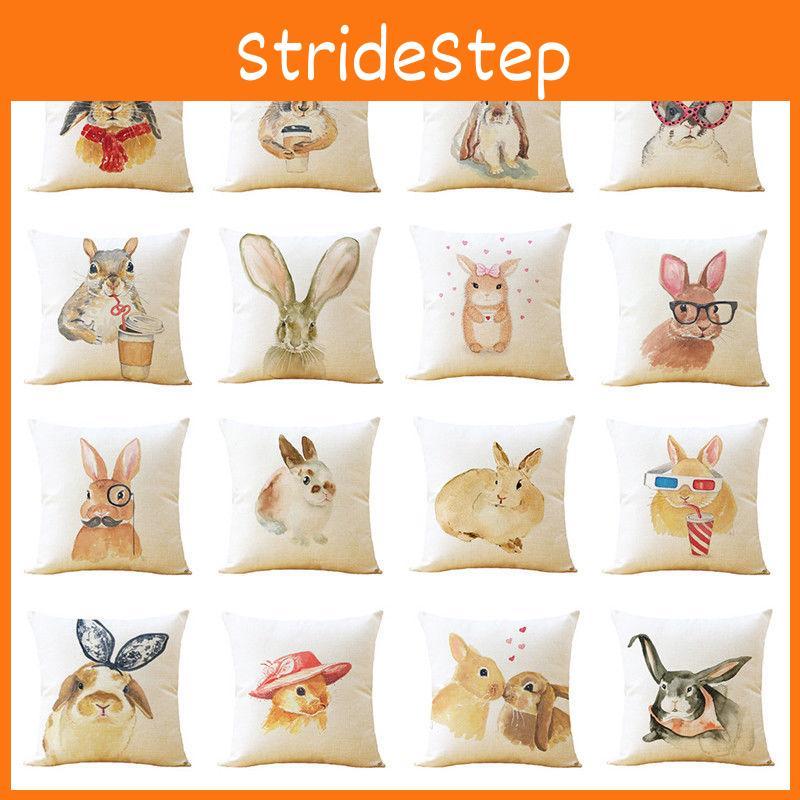 Hochwertiger Kaninchen-Kissenbezug Leinen Sofa Überwurfkissenbezug Für Charmante Heimdekoration