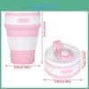 Durable 350ml Portable Mini Silicone Collapsible Coffee Cup For Outdoor Adventures