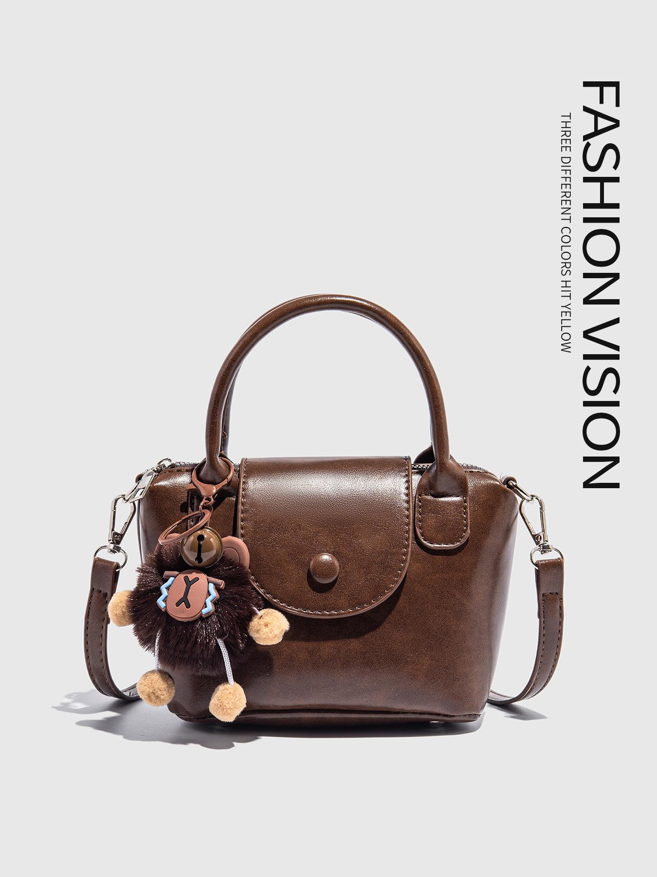 Retro portable dumpling bag all-match one-shoulder messenger bag commuter small bag female