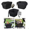 Basket Bike Pannier Container Accessories Sundries Organizer with Liner Bag for Outdoor