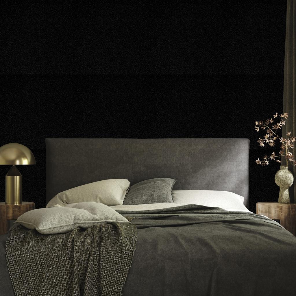 Black and graphite glitter wallpaper for living room and bedroom 50x1000