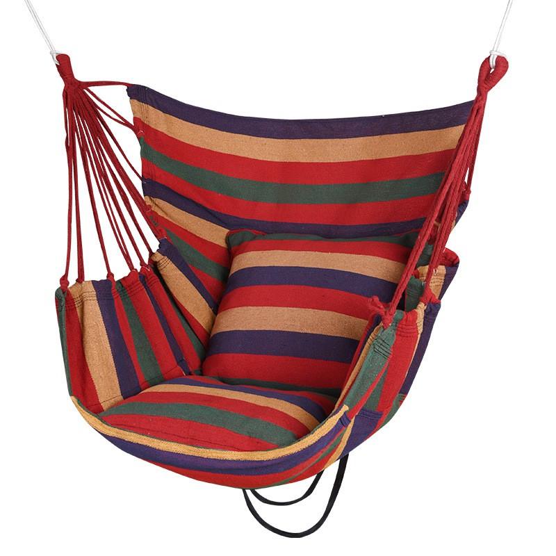Indoor Hanging Chair Dorm Room College Student Comfortable Hammock Swing With Cushion Pillow