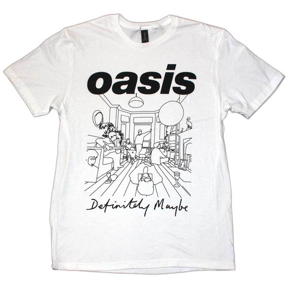 

Oasis Unisex T-Shirt: Definitely Maybe Line Drawing L