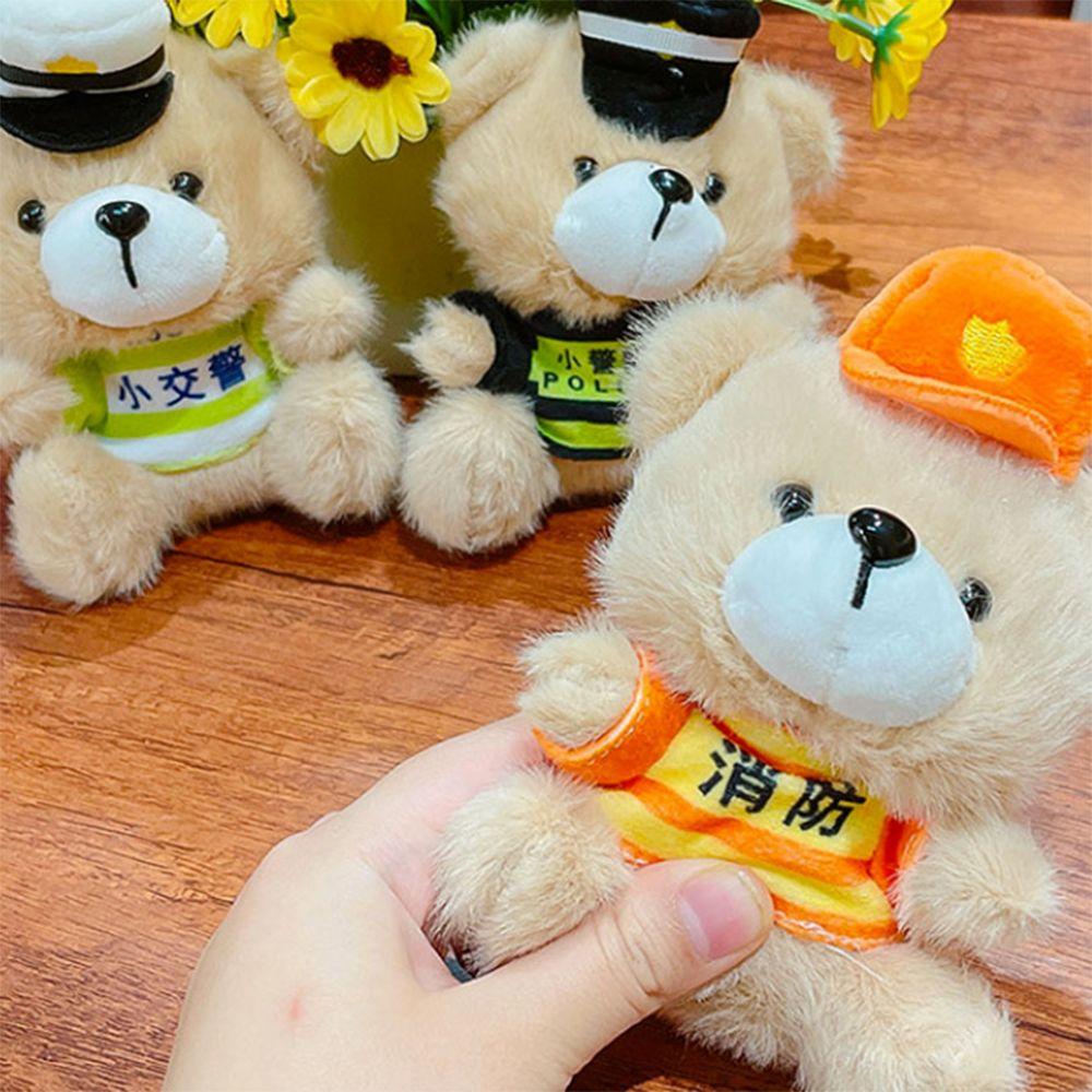 

Cute Schoolbag Pendant Soft Car Key Chain 3D Traffic Bear Doll Keychain Small Gift Style 3