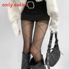 Nylon Fishnet Tights For Women With Diamond Pattern And Shiny Silver Thread For Summer Fashion